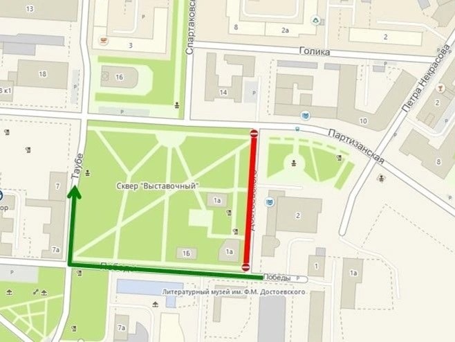 В Омске 8 мая перекроют улицу Достоевского.